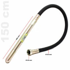 WILTEC Rüttelflasche, Ø 35mm 150cm Länge, Flexible Welle, Für Elektro Betonrüttler -Betonmischer Verkaufe 12263605 3