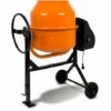 EBERTH Betonmischer Mischmaschine Elektrisch Mit 140L Trommelvolumen (550W Motor, 230V, Stahl-Gestell Mit Transporträdern, Trommel Und Zahnkranz Aus Stahl, Feststellbares Handrad, Breite Fußplatte) -Betonmischer Verkaufe 2796441 1