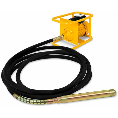 EBERTH Betonrüttler Flaschenrüttler Betonverdichter Elektrisch 3000W, Schlauchlänge 10m, Stahlverstärkte Rüttelflasche Mit 60mm Durchmesser, Flexible Welle, Tragegriff, Robuster Metall-Rahmen, 230V 3 EBERTH Betonrüttler Flaschenrüttler Betonverdichter Elektrisch 3000W, Schlauchlänge 10m, Stahlverstärkte Rüttelflasche Mit 60mm Durchmesser, Flexible Welle, Tragegriff, Robuster Metall-Rahmen, 230V