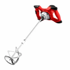 HAPPYSHOPPING 2100W Elektrischer Zementmischer Rührer 6-Gang-Handbetonmischer Für Mörser Farbe Schlamm Fugenmörtel 800 U / Min EU-Stecker,EU-Stecker, Rot