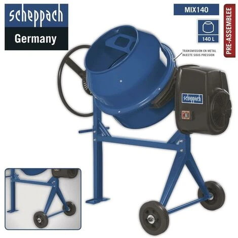 SCHEPPACH MIX140 BETONMISCHER BETONMISCHMASCHINE MÖRTELMISCHER 140L 550W 7 SCHEPPACH MIX140 BETONMISCHER BETONMISCHMASCHINE MÖRTELMISCHER 140L 550W – Bild 5